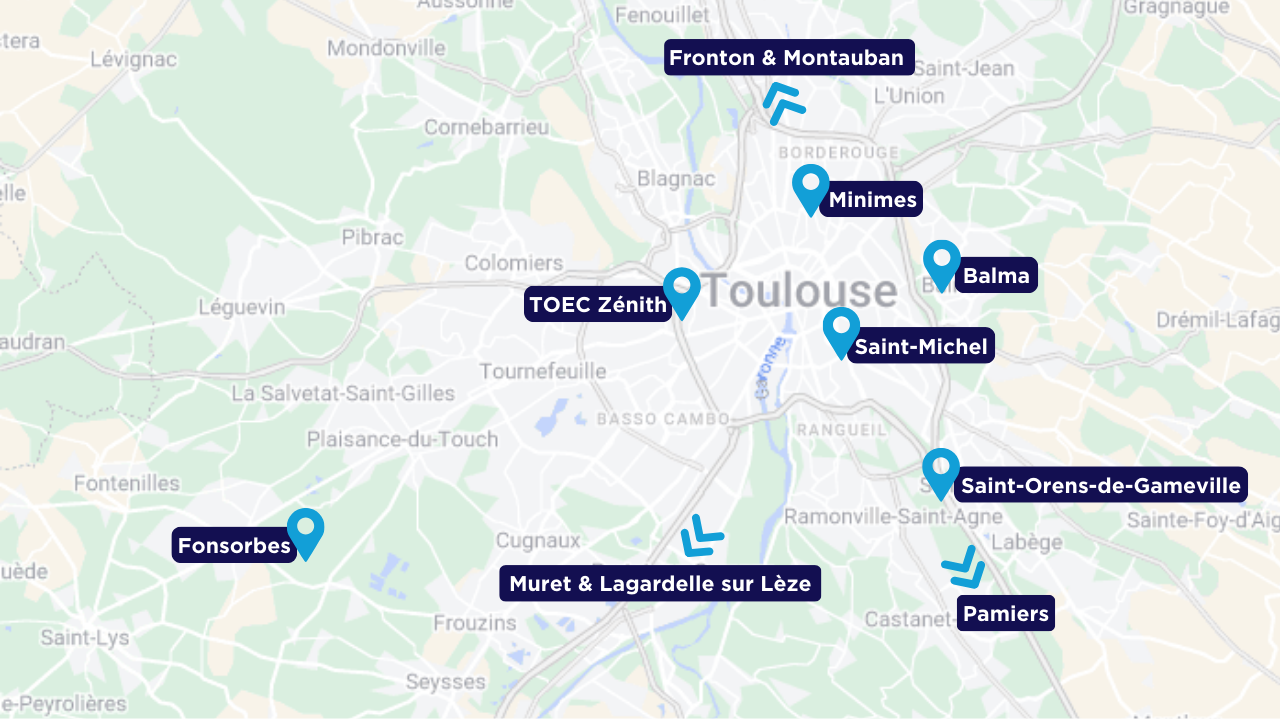 carte agences néo funéraire toulouse